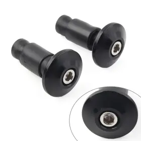 Goodnewstoreusa 550718487407 7/8ftft Handle Bar End Weights Handlebar Grips Cap Plugs Motor Dirt Bike Cnc Black