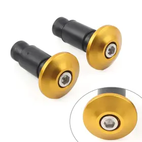 Goodnewstoreusa 550718554444 7/8ftft Handle Bar End Weights Handlebar Grips Cap Plugs Fit Dirt Bike Gold Usa