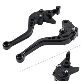 Gzyf 163892323609 For Honda Cbr600f4i 91-07 Cbr900rr 1993-99 2 X Short Brake Clutch Levers Black