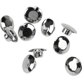 03-0107-10 Harddrive Handlebar Clamp Plug Caps Chrome 10 Pack