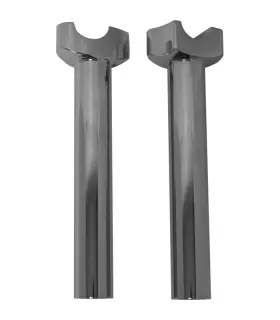 04-563 Harddrive Forged Straight Handlebar Risers - 8-1/2 Inch Rise Chrome