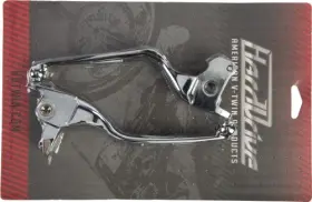 148062 Harddrive Custom Levers - 3-slot Chrome Motorcycle Street Bike