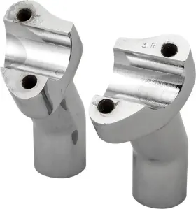 H57-6075cf-3.5 Harddrive Forged Pullback Handlebar Risers - 3-1/2 Inch Rise Chrome Motorcycle