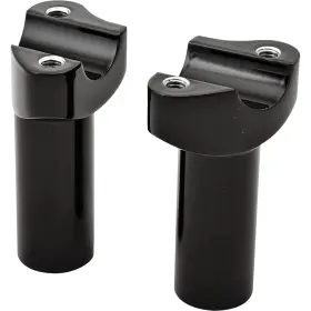 H57-6076bf-3.5 Harddrive Handlebar Risers Alum Straight Black 3.5 Inch 04-572