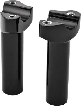 H57-6076bf-4.5 Harddrive Forged Straight Handlebar Risers-4-1/2 Inch Rise-black-h57-6076bf-4.5