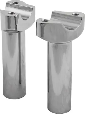 H57-6076cf-4.5 Harddrive 4.5in Straight Chrome Handlebar Risers