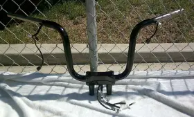 55800659 Harley-davidson Softail Street Bob Handlebars Oem Black Mini Ape Fxbb 55800659 Harley-davidson Softail Street Bob Handlebars Oem Black Mini Ape Fxbb