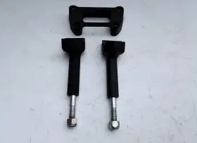 55900106 Harley-davidson Oem Black Wrinkle Risers Handlebar Clamp -nice