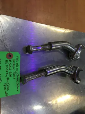 56066-82a Harley-davidson Oem Chrome Setback Handlebar Risers #56066-82a 56066-82a Harley-davidson Oem Chrome Setback Handlebar Risers #56066-82a