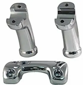 56290-05 Harley Davidson 03-17 Dyna 4 1/2 Inch Chrome Offset Handlebar Riser Kit 41001 56290-05 Harley Davidson 03-17 Dyna 4 1/2 Inch Chrome Offset Handlebar Riser Kit 41001