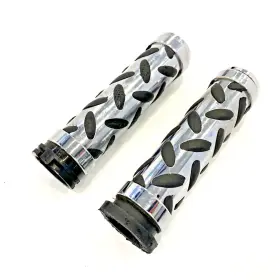 56618-04 Harley-davidson As-is Oem Dual Cable Throttle Chrome Diamond Plate Handlebar Hand Grip 56618-04 Harley-davidson As-is Oem Dual Cable Throttle Chrome Diamond Plate Handlebar Hand Grip