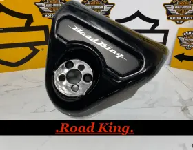 67866-08 Harley-davidson 47322 Oem Road King 94-13 Chrome Handlebar Cover Nacelle Housing