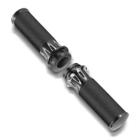 B0cpy5wkb4 Heyomotor Motorcycle Handlebar Grips 1 Inch Black Street Glide Flhx Handgrip For Harley Davids