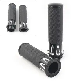 Hkseller-au 550756835550 Handle Bar Hand Grip For Harley Touring Street Glide Softail Dyna Tu5 Fat Boy Us