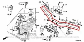 53100-mgz-306 Honda Cb500 Handlebar Oem New