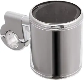 Mb0098 Hruo Motorcycle Atv Chrome Cup Holder Fit For 7/8 Inch To 1-1/4 Handlebar Universal