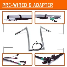 Fm-tghd-hpk013-i-cd6 Httmt Motocycle 1.25 Inch Road King Handlebar For Harley Flhr Flhrc 2014-2015 Rise 14 Fm-tghd-hpk013-i-cd6 Httmt Motocycle 1.25 Inch Road King Handlebar For Harley Flhr Flhrc 2014-2015 Rise 14