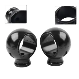 Hukyu 550735102819 2 Rise Handlebar Riser Clamp Mount Black For Harley Sportster Softail Hukyu 550735102819 2 Rise Handlebar Riser Clamp Mount Black For Harley Sportster Softail