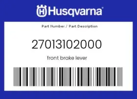 27013102000 Husqvarna New Genuine Oem Front Brake Lever -