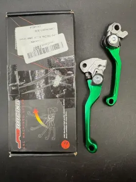 Jfg Racing 747100190728 Foldable Dirt Bike Clutch Brake Levers For Kx65/kx85/kx250 2000-2023 Green Jfg Racing 747100190728 Foldable Dirt Bike Clutch Brake Levers For Kx65/kx85/kx250 2000-2023 Green