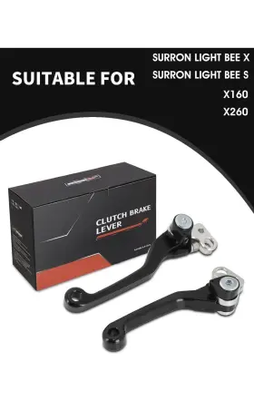 Zh-bk-000003-bla-efb01-0628 Jfg Racing Brake Lever Set Cnc Adjustable Foldable Handle Surron Light Bee