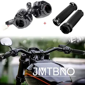 Jmtbno 934610118315 1 Inch Hand Grips Control Switches For Harley Softail Dyna Sportster V-rod 1996-2012