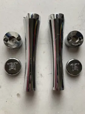 000816-2 Joker Machine 9 Inch Risers Chrome