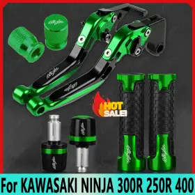 Kanala Parts 400 300r 250r Us Brake Clutch Levers Handle Grips Cap Set For Kawasaki Ninja