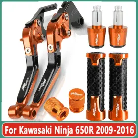 650r Kanala Parts 2009-2016 For Kawasaki Ninja 2016 4pcs Cnc Handle Grips Cap Brake Clutch Levers Sets