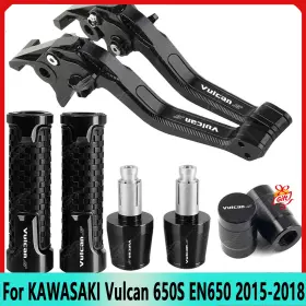 650s Kanala Parts En650 2015-2018 For Kawasaki Vulcan 15-18 3d Brake Clutch Levers Handle Grips Cap Set 650s Kanala Parts En650 2015-2018 For Kawasaki Vulcan 15-18 3d Brake Clutch Levers Handle Grips Cap Set