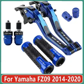 Fz09 Kanala Parts 2014-2020 For Yamaha Accessories Brake Clutch Lever Handlebar Grip Set Blue