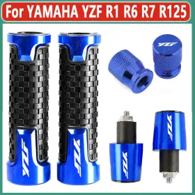 Kanala Parts R1 R6 R7 R125 For Yamaha Yzf R3 R15 Handlebar Grips Handle Bar End Cap Tire Valve Caps