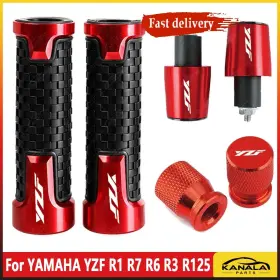 Kanala Parts Ttr600 7/8 Inch 22mm Handlebar Grips Handle Bar End Cap For Yamaha Yzf R1 R6 Zuma Ttr Fjr Kanala Parts Ttr600 7/8 Inch 22mm Handlebar Grips Handle Bar End Cap For Yamaha Yzf R1 R6 Zuma Ttr Fjr