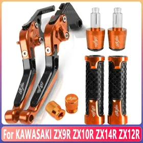 Kanala Parts Zx12r Zx10r Zx14r Brake Clutch Levers Handlebar Grips End Caps For Kawasaki