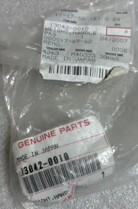 13042-0010 Kawasaki New Oem Zx10r 04/05 Handle Bar End