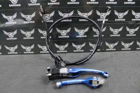 46076-1182 Kawasaki 2003 Kx125 Streamline Reflex Blue Clutch Perch And Brake Lever Cable Set
