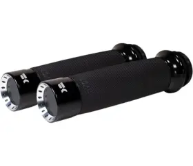 500120 Khrome Werks Custom Turbine Grips Black