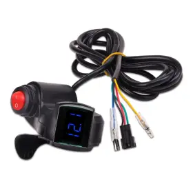 Kb637 Koobook 1pcs 12v-72v E-bike Universal Thumb Throttle Led Yellow Green White Kb637 Koobook 1pcs 12v-72v E-bike Universal Thumb Throttle Led Yellow Green White