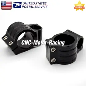 Fx-flcb-cs-20250108-1 Krace 41mm Fork Clip Ons Handlebars Heads Mount Clamps Aluminum Cnc 7/8 Inch 22mm Black