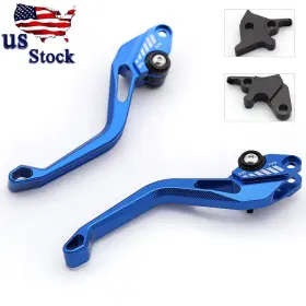 Kr-5d168-rzm2e-201202-m-512 Krace Us Cnc 3d Brake Clutch Levers For Yamaha Yfm700 Raptor 700r 2007-2018 2017 Blue