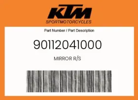 Ktm 90112041000 Genuine Mirror R/s -