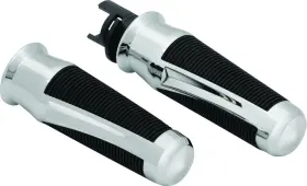 5766 Kuryakyn Phantom Grips Indian Chrome