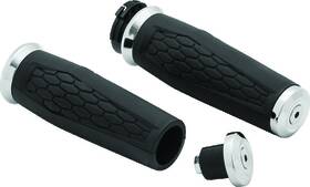 5920 Kuryakyn Hex Grips Dual Cable Chrome