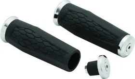 Kuryakyn 5926 Hex Grips 1 Inch For Universal Chrome - Comfortable And Durable