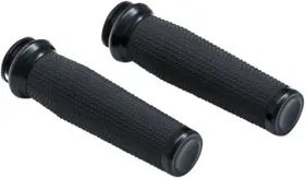 5961 Kuryakyn Thresher Grips For Indian Satin Black Standard 7/8 Inch