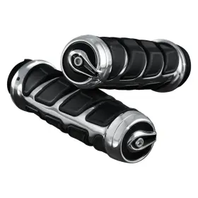 6350 Kuryakyn Kinetic Chrome Grips 6350 Kuryakyn Kinetic Chrome Grips