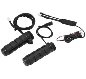6473 Kuryakyn Heated Iso Grips Dual Cable Gloss Black 6473 Kuryakyn Heated Iso Grips Dual Cable Gloss Black