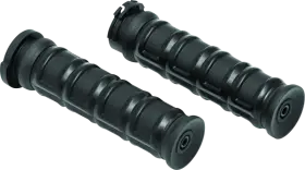 6673 Kuryakyn Dillinger Grips Dual Cable Satin Black For Powersports Vehicles