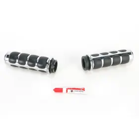Kur6205 Kuryakyn Chrome Iso Grips For Models With Dual Throttle Cables - 6205 Kur6205 Kuryakyn Chrome Iso Grips For Models With Dual Throttle Cables - 6205