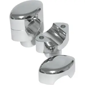 La-7406-01 La Choppers Smooth Chrome 1 1/4 Inch Handlebar Riser Mount 1/2 Rise La-7406-01 La Choppers Smooth Chrome 1 1/4 Inch Handlebar Riser Mount 1/2 Rise